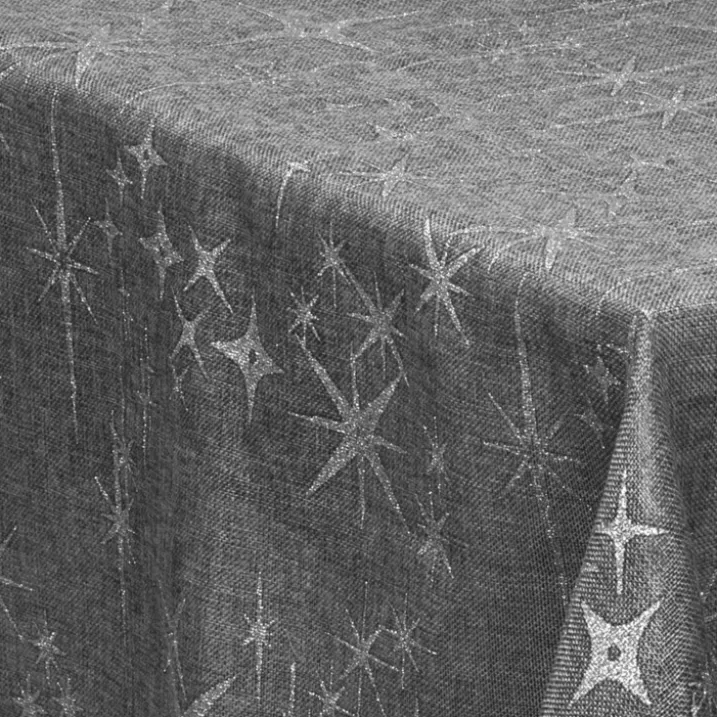 Nappe festive à effet canevas étoilé
