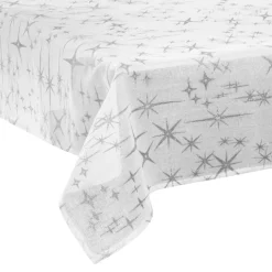 Nappe festive à effet canevas étoilé