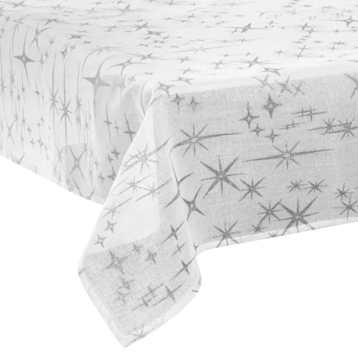 Nappe festive à effet canevas étoilé