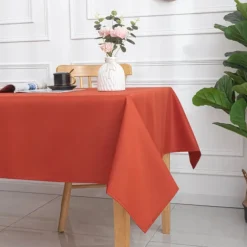 Nappe rectangulaire enduite et anti tache