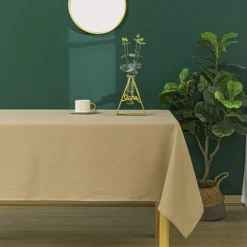 Nappe rectangulaire enduite et anti tache