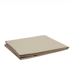 Nappe rectangulaire en lin et coton enduit anti-tache
