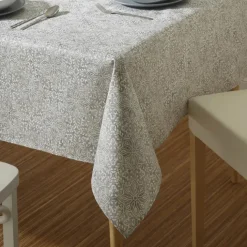 Nappe rectangulaire en polycoton enduit anti-tache graphique