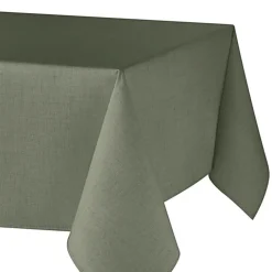Nappe rectangulaire en polycoton enduit anti-tache unie