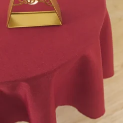 Nappe ronde infroissable et anti-tâches