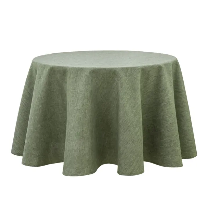 Nappe ronde infroissable et anti-tâches