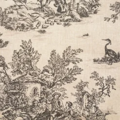 Nappe toile de Jouy rectangulaire plastifiée