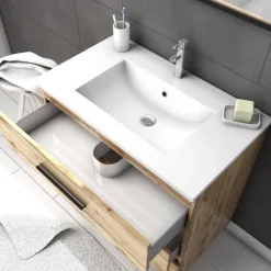Pack caisson à tiroirs avec vasque et miroir