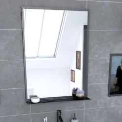 Pack caisson vasque et miroir simple