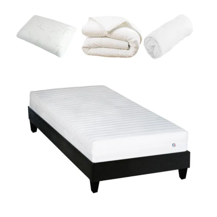 Pack prêt à dormir EGIO - sommier bois