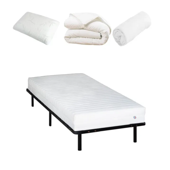 Pack prêt à dormir EGIO - sommier métal