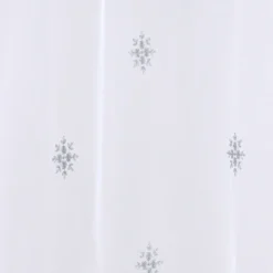 Paire de petits voilages motif flocons