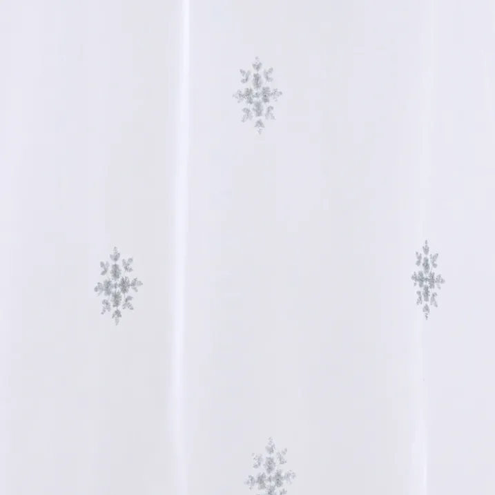 Paire de petits voilages motif flocons