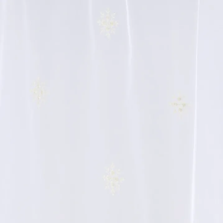 Paire de petits voilages motif flocons