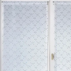Paire de petits voilages à motifs de petits points
