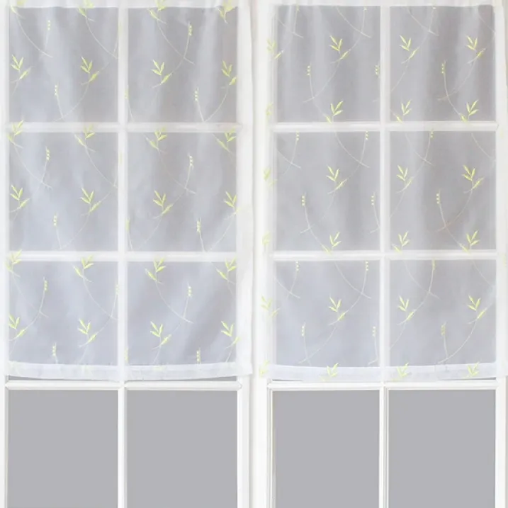 Paire de Petits voilages Motif "Floral"