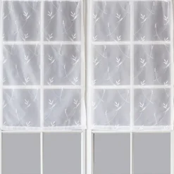Paire de Petits voilages Motif "Floral"