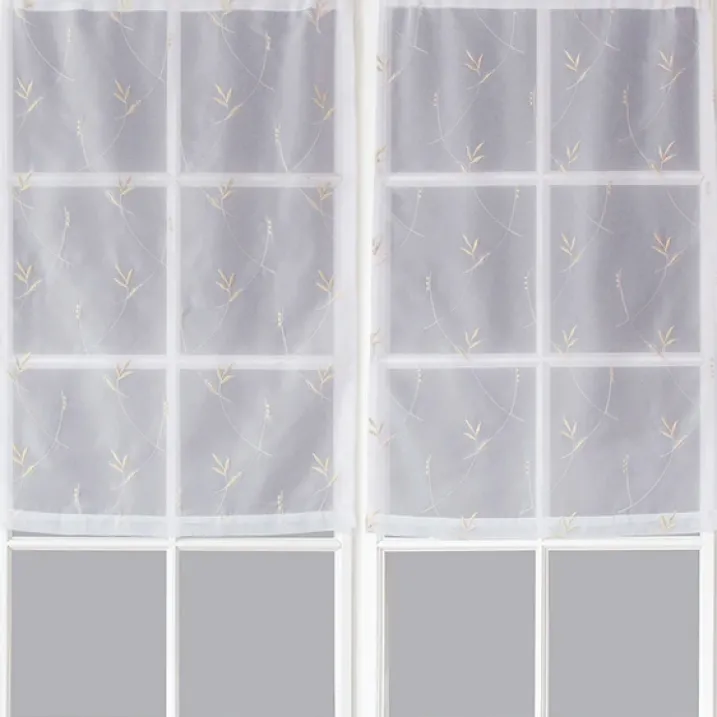 Paire de Petits voilages Motif "Floral"
