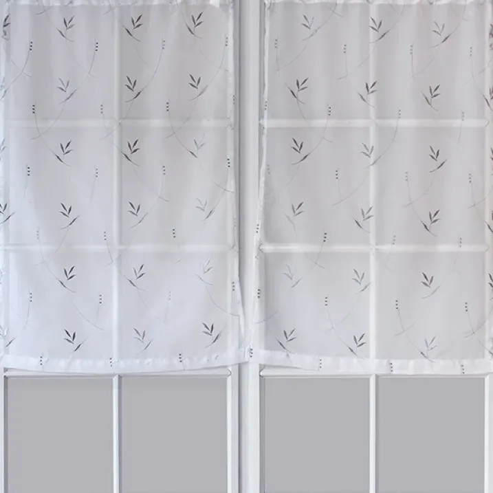 Paire de Petits voilages Motif "Floral"