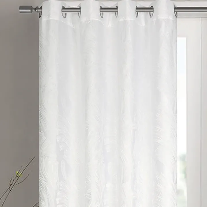 Paire de rideaux jacquard tissé abstrait avec relief