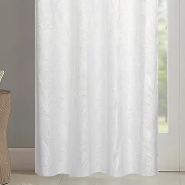 Paire de rideaux jacquard tissé abstrait avec relief