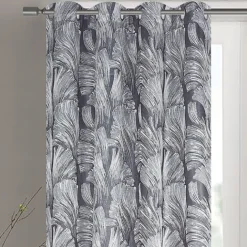 Paire de rideaux jacquard tissé abstrait avec relief