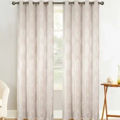 Paire de rideaux tamisants baroque