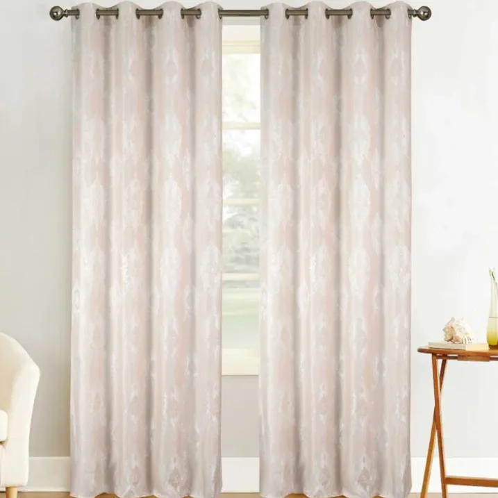 Paire de rideaux tamisants baroque