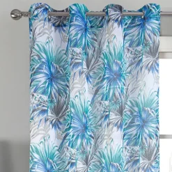 Paire de voilage au style tropical