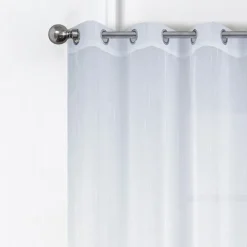 Paire de voilages à bandes verticales brillantes