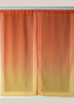 Paire de voilages à dégradé de couleurs