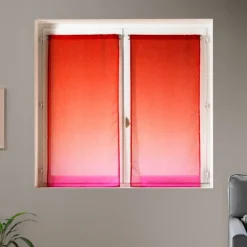 Paire de voilages à dégradé de couleurs