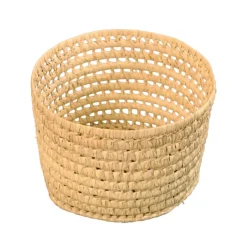 Panier de rangement rond feuilles de palmier