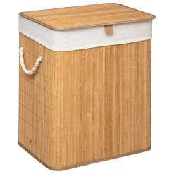 Panier à linge bambou de 60L