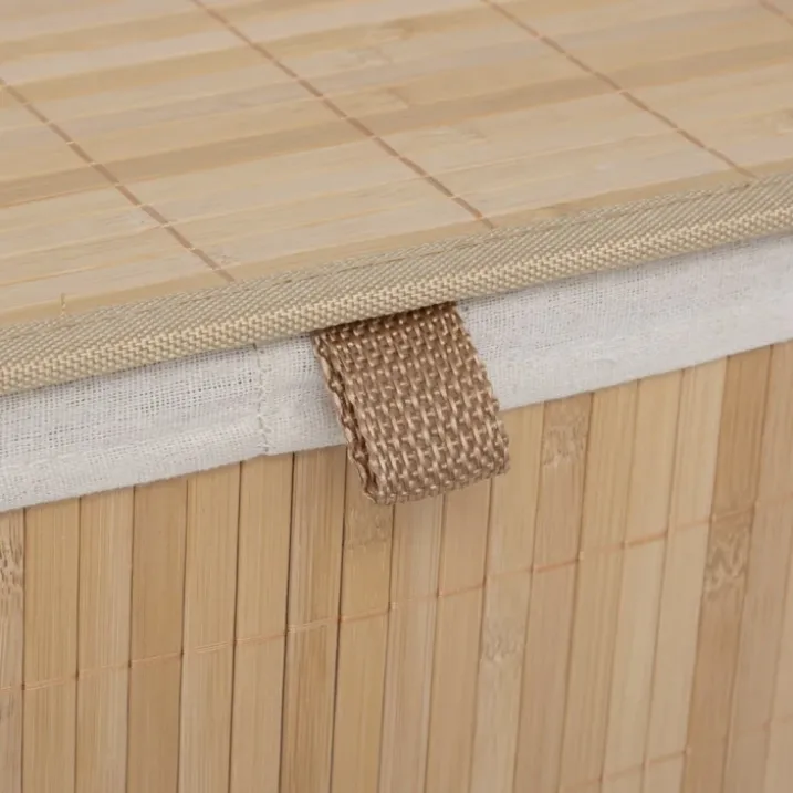 Panier à linge double 100L en bambou