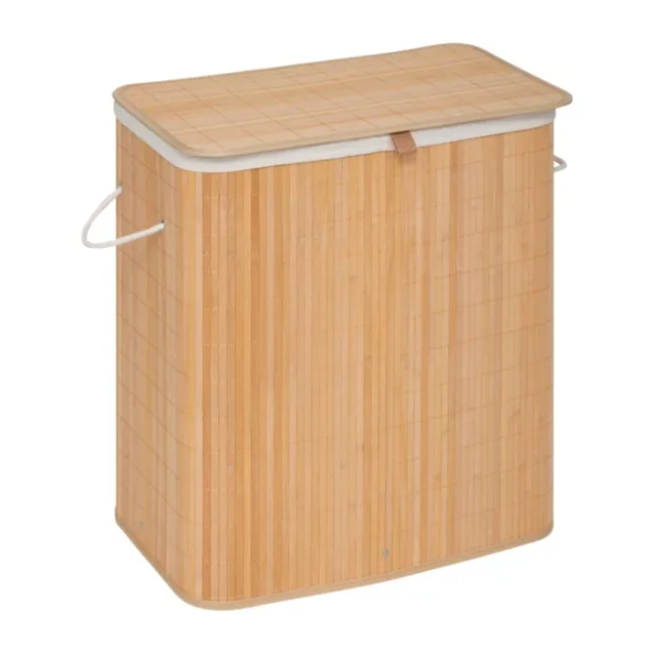 Panier à linge double 100L en bambou