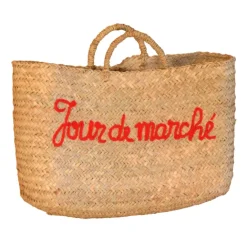 Panier rectangle écriture JOUR DE MARCHÉ