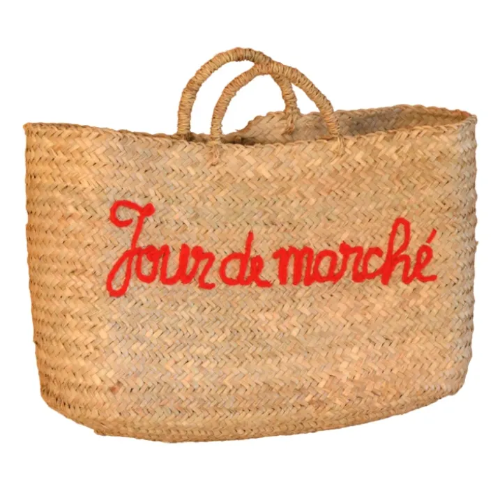 Panier rectangle écriture JOUR DE MARCHÉ