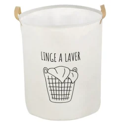 Panière à linge avec anses