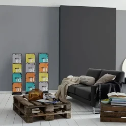 Papier peint en faux uni