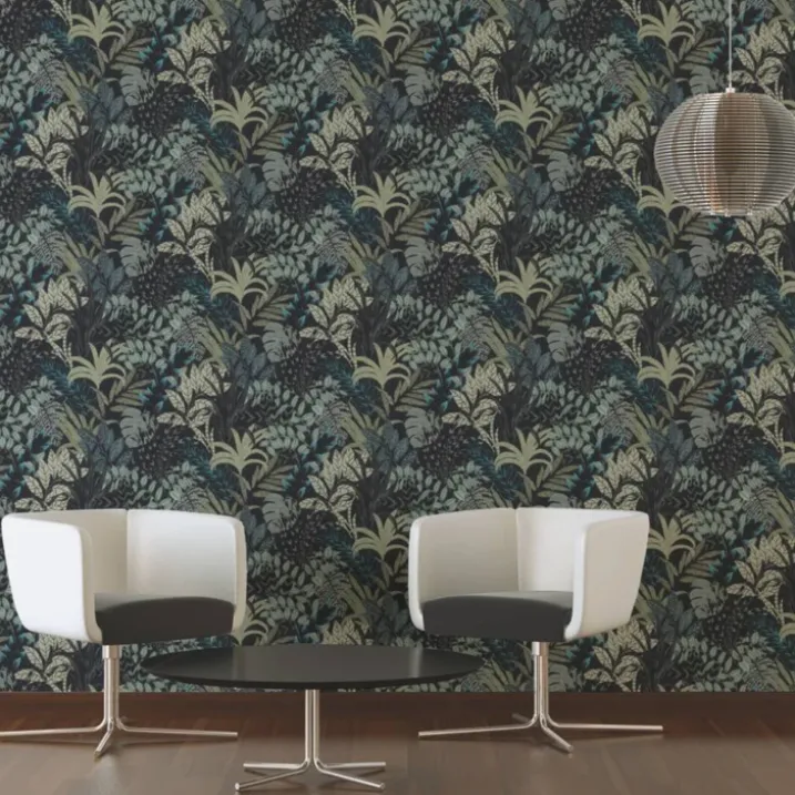Papier peint en mur végétal