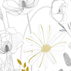Papier peint esprit floral