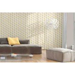 Papier peint graphique effet 3D