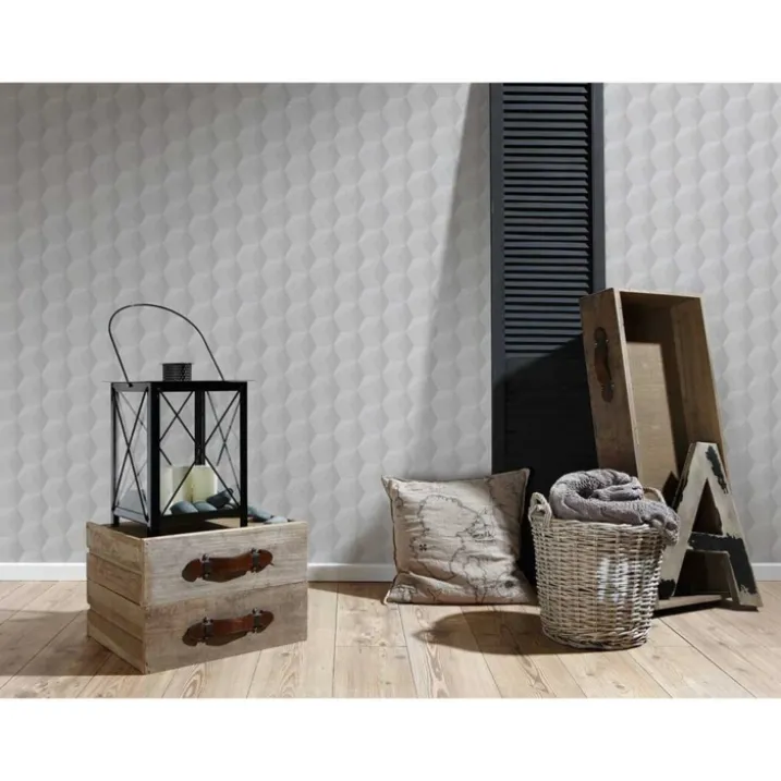 Papier peint graphique effet 3D