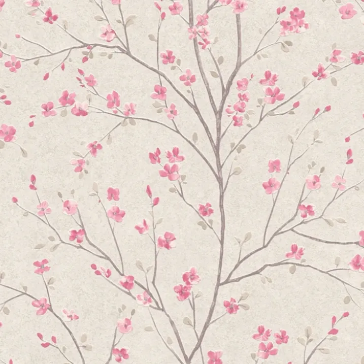 Papier peint imprimé fleur de cerisier