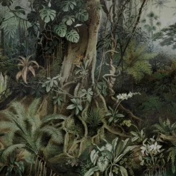 Papier peint panoramique au cœur de la jungle