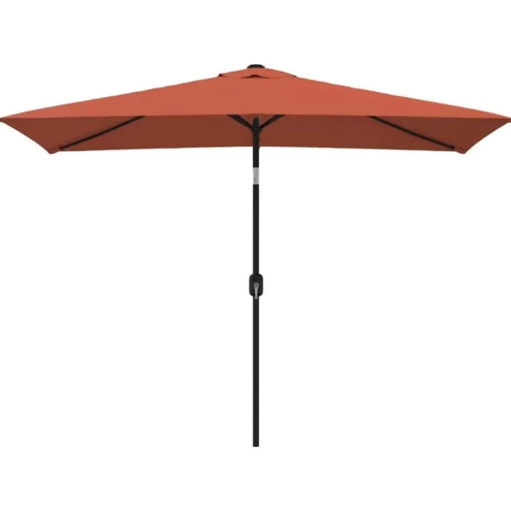 Parasol d'extérieur rectangulaire inclinable