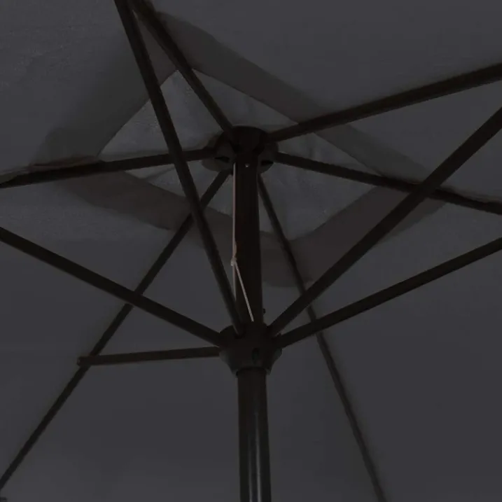 Parasol d'extérieur rectangulaire inclinable