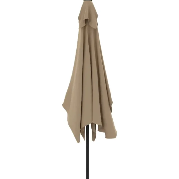 Parasol d'extérieur rectangulaire inclinable