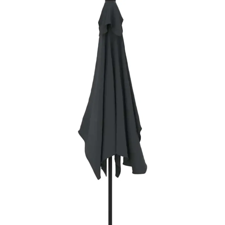 Parasol d'extérieur rectangulaire inclinable
